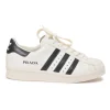 x Adidas white leather Superstar low-top sneakers