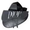x Alex Foxton 2020 black leather saddle bag