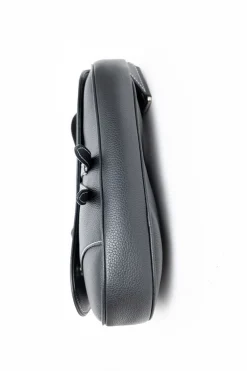 x Alex Foxton 2020 black leather saddle bag
