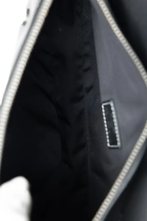 x Alex Foxton 2020 black leather saddle bag