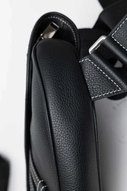 x Alex Foxton 2020 black leather saddle bag