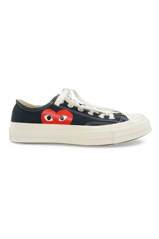 X Converse black canvas and rubber Chuck Taylor low top All Star 70 sneakers