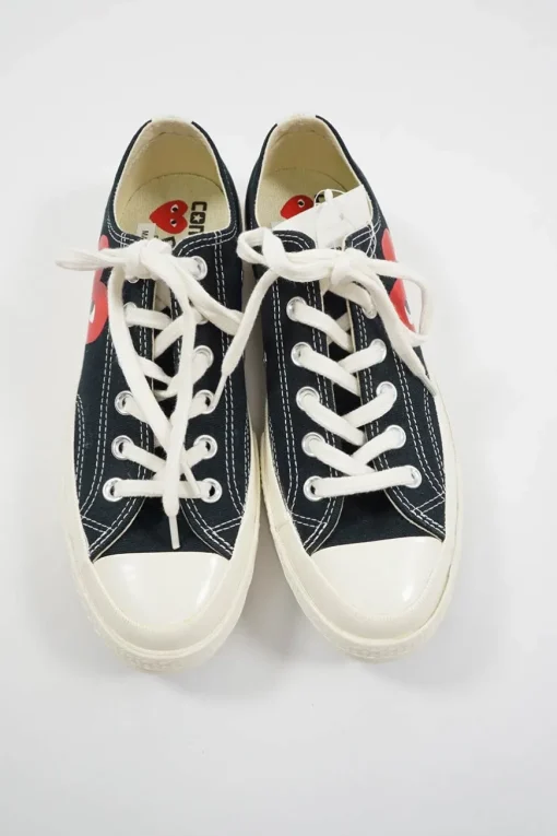 X Converse black canvas and rubber Chuck Taylor low top All Star 70 sneakers