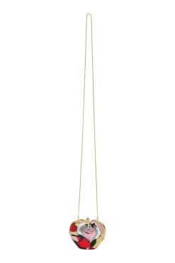 x Disney multi-colour crystal adorned Queen Of Hearts evening clutch with gold-finish hardware