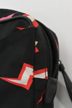 x Frankenstein black and pink re-nylon thunder novelty print belt bag