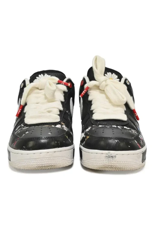 x G-Dragon Peaceminusone bi-colour leather and rubber Para-noise Air Force 1 low