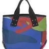 x Kaws Multi-coloured abstract print nylon canvas shopper tote