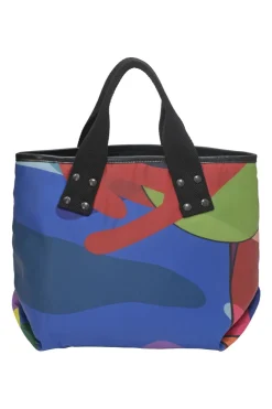 x Kaws Multi-coloured abstract print nylon canvas shopper tote
