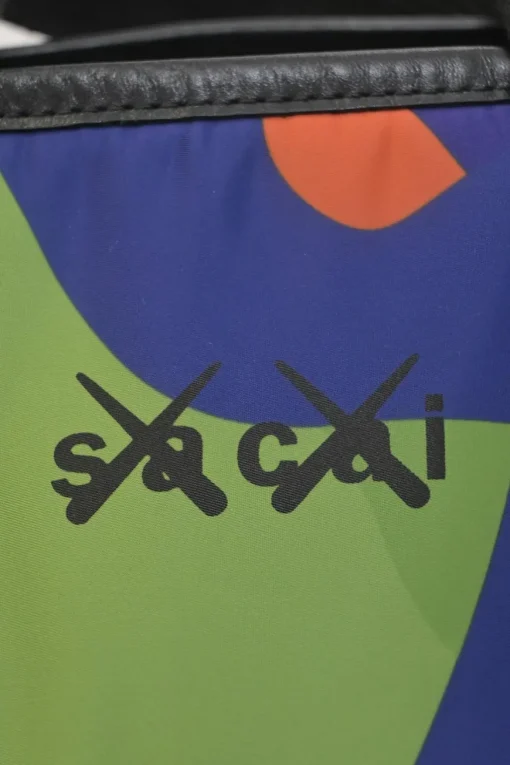x Kaws Multi-coloured abstract print nylon canvas shopper tote