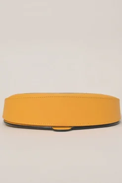 x Ken Price yellow leather La Palme Heel convertible shoulder bag with adjustable strap