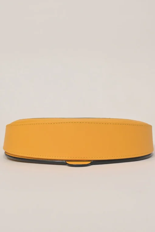 x Ken Price yellow leather La Palme Heel convertible shoulder bag with adjustable strap
