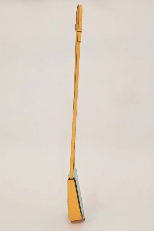x Ken Price yellow leather La Palme Heel convertible shoulder bag with adjustable strap
