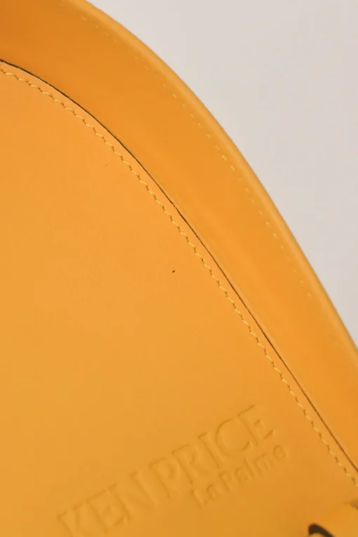 x Ken Price yellow leather La Palme Heel convertible shoulder bag with adjustable strap