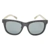 x Kris Van Assche Black marbled acetate and tinted polycarbonate wayfarer sunglasses