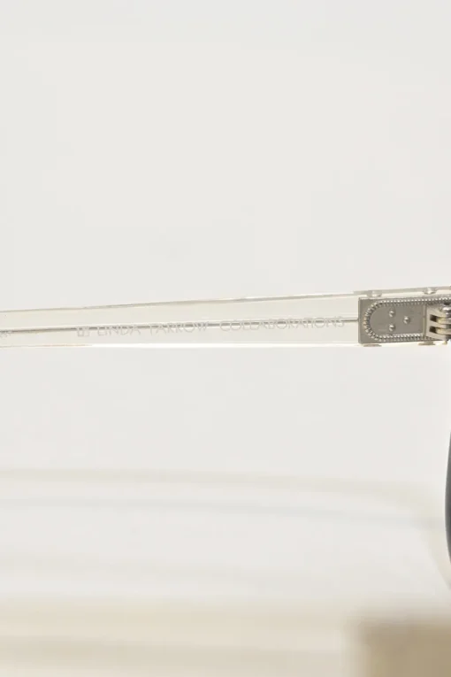 x Kris Van Assche Black marbled acetate and tinted polycarbonate wayfarer sunglasses