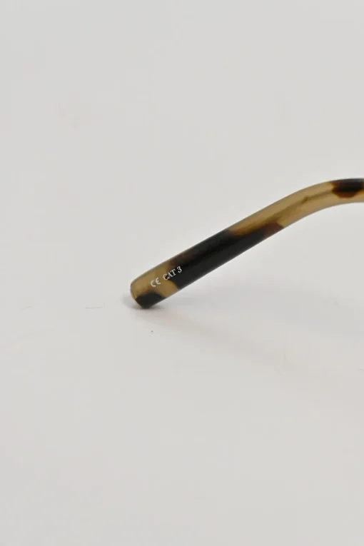 x Matthew Williamson gold and black gradient metal and polycarbonate flip-up round sunglasses