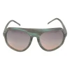 x Raf Simons green horn and tinted polycarbonate flat bridge aviator sunglasses