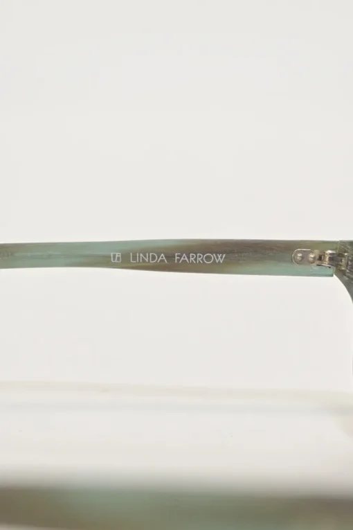 x Raf Simons green horn and tinted polycarbonate flat bridge aviator sunglasses