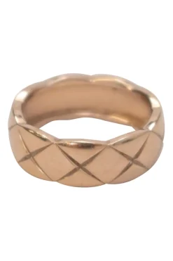 Yellow gold matelassé Coco Crush Ring