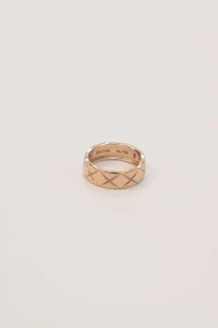 Yellow gold matelassé Coco Crush Ring