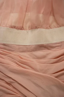 Baby pink puffy sleeves ruffled top