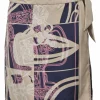 Beige silk ‘Brides de Gala en Désordre’ wrap mini skirt featuring original artwork by Hugo Grygkar and Cyrille Diatkine