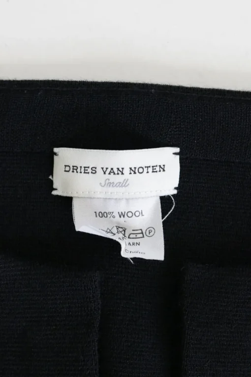Black and cobalt blue wool open-front boxy double-faced interlock colour-block knit cardigan jacket