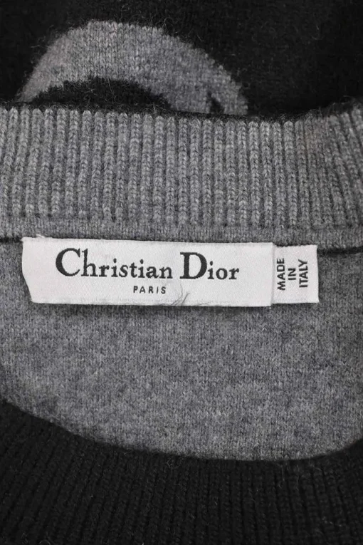 Black cashmere-blend J'Adior 8 intarsia crewneck boxy sweater