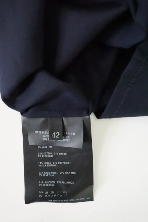 Black cotton-blend boxy short sleeve shirt