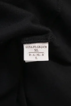 Black cotton-blend mixed-media cap sleeve foulard blouse