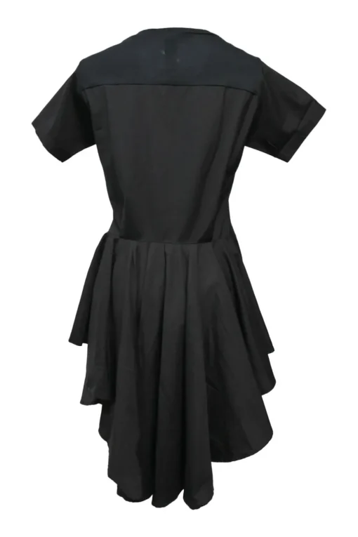 Black dolman sleeve bustle T-shirt