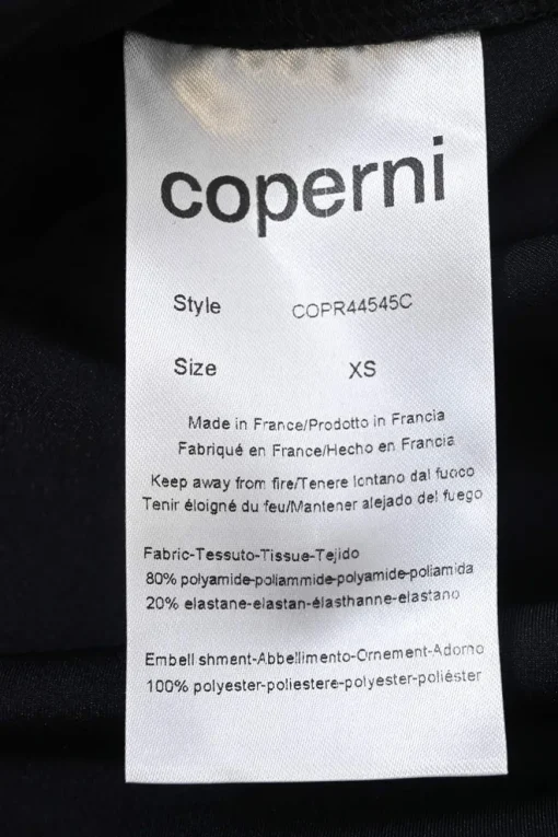 Black draped stretch-jersey asymmetrical sleeveless floral-embellished cocktail dress with cutout detail