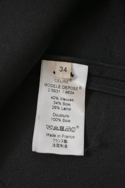 Black draped viscose-blend sleeveless knot blouse phoebe philo