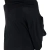 Black one puffy shoulder fitted mini dress