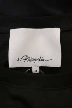 Black paneled bias-cut cotton drop-shoulder handkerchief T-shirt dress
