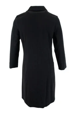 Black "Erimenthia" long-sleeved mini dress