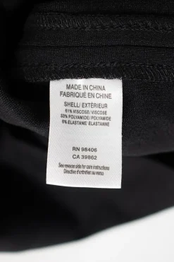 Black "Erimenthia" long-sleeved mini dress