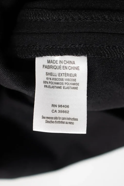 Black "Erimenthia" long-sleeved mini dress