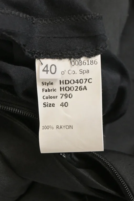 Black semi-sheer draped rayon pinafore dress
