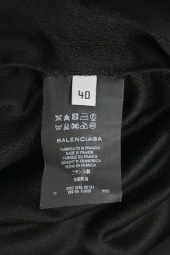 Black triacetate-blend wrap-effect skater dress