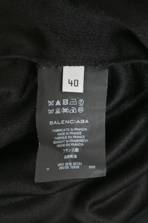 Black triacetate-blend wrap-effect skater dress