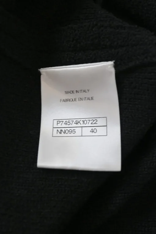 Black two-tone cotton-blend swing-style slip dress with fixed straps