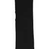 Black viscose-blend convertible jersey knit shift sack dress with side rib cutout
