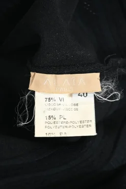 Black viscose-blend jersey scoop neck tank top