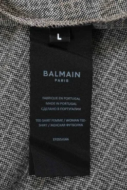 Black viscose-blend monogram jacquard knit mock neck short sleeve pullover top