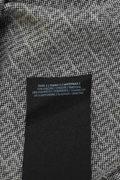 Black viscose-blend monogram jacquard knit mock neck short sleeve pullover top