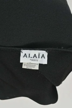 Black viscose-blend second-skin seamless knit slip