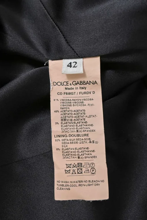 Black viscose-blend square-neck sheath dress
