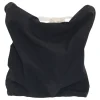 Black wired Tacy bustier top with elasticated mid-back velcro strap