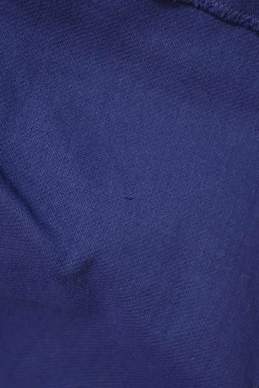 Blue linen-blend draped one-shoulder mini dress